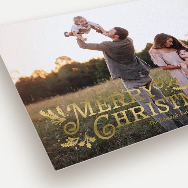 Botanical Swash Holiday Card