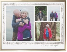 Brushed Border Collage Of Four