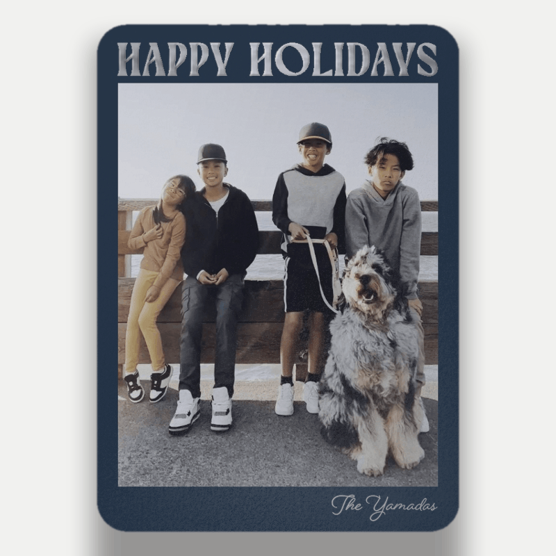 Bold Stack Holiday Card