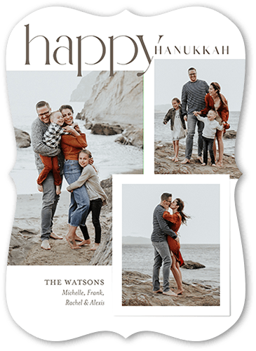 Joyous Delight 5x7 White  Holiday Card