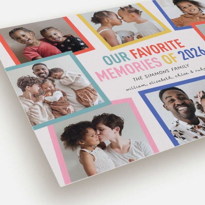 Multicolored Memories New Year's Card