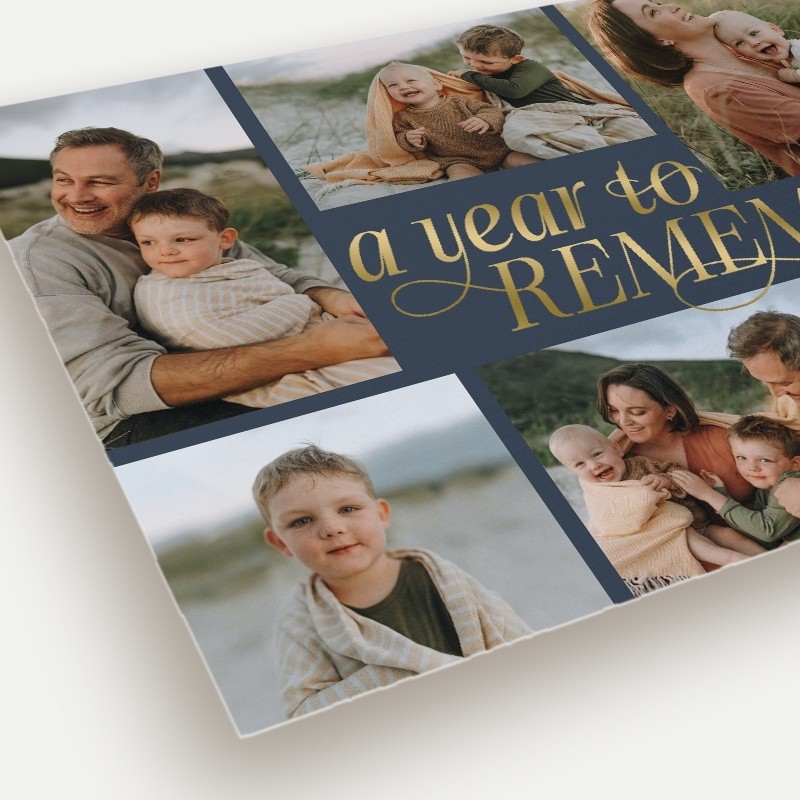 Looking Back New Year's Card