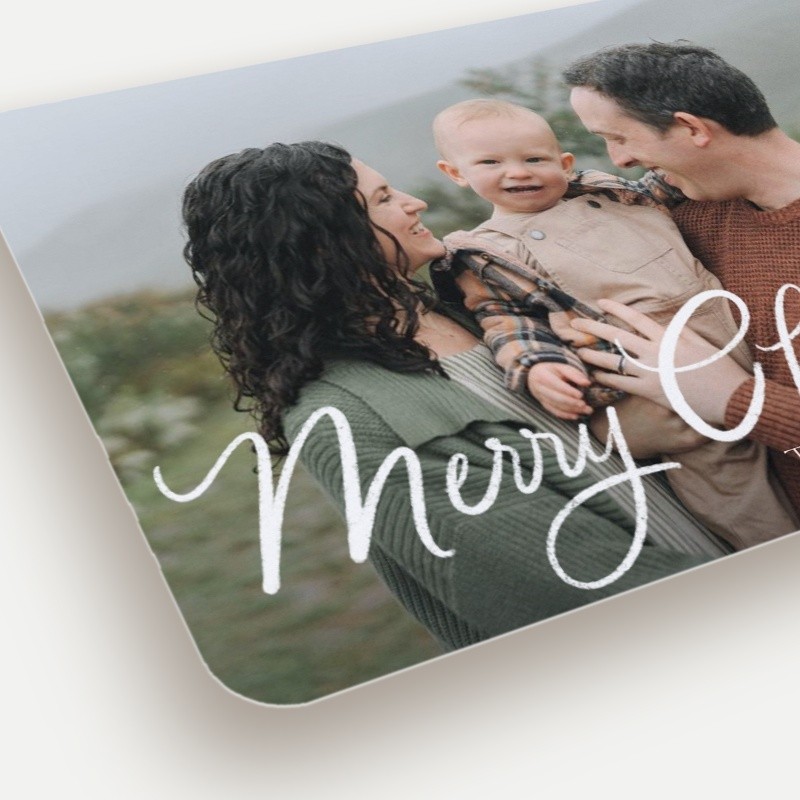 Script Overlay Holiday Card