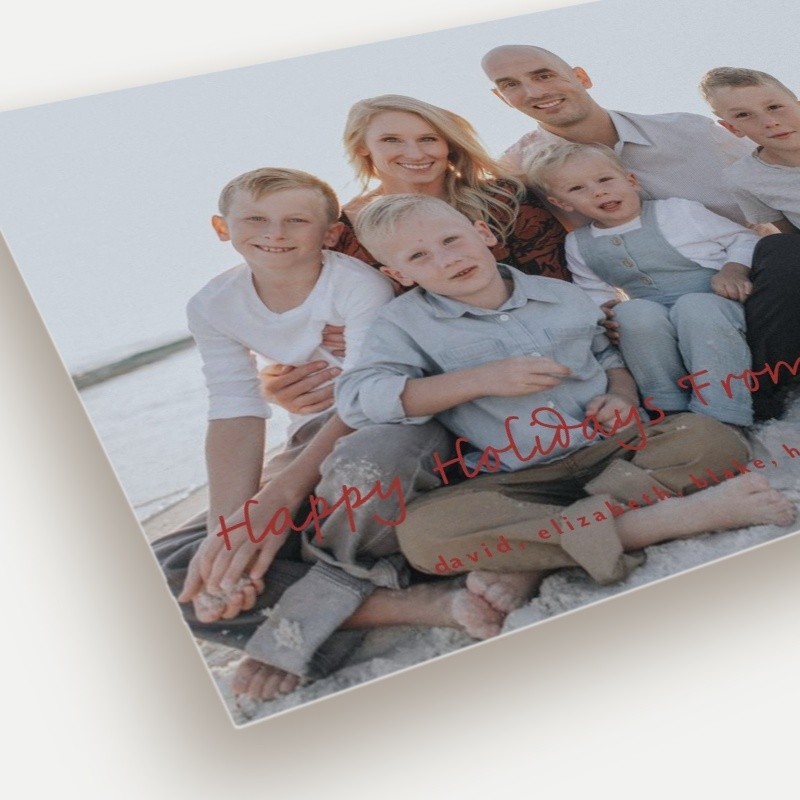 Handwritten Greeting Holiday Card