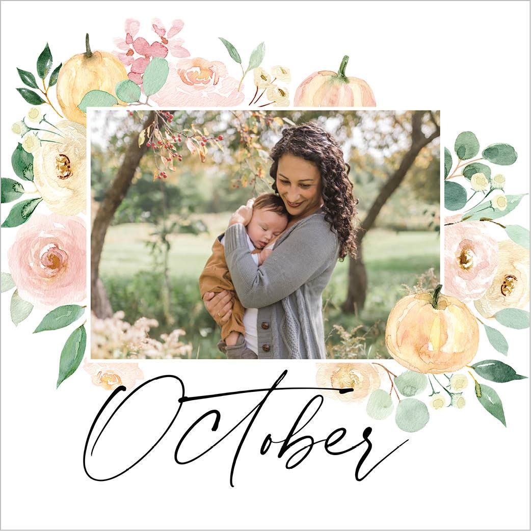 Seasonal Watercolor Florals by Kim Thoa 12x12 undefined  Wall Calendar