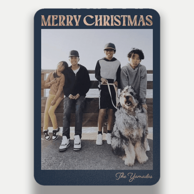 Bold Stack Holiday Card