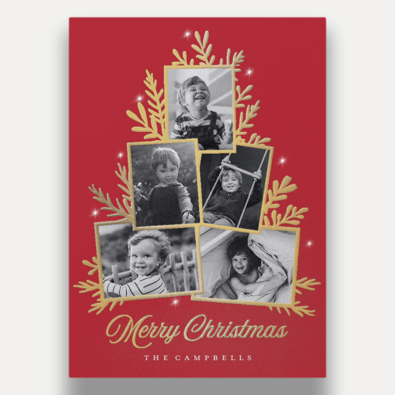 Sprig Tree Holiday Card