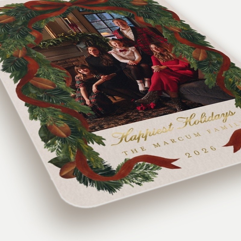 Chris Loves Julia Welcome Home Holiday Card