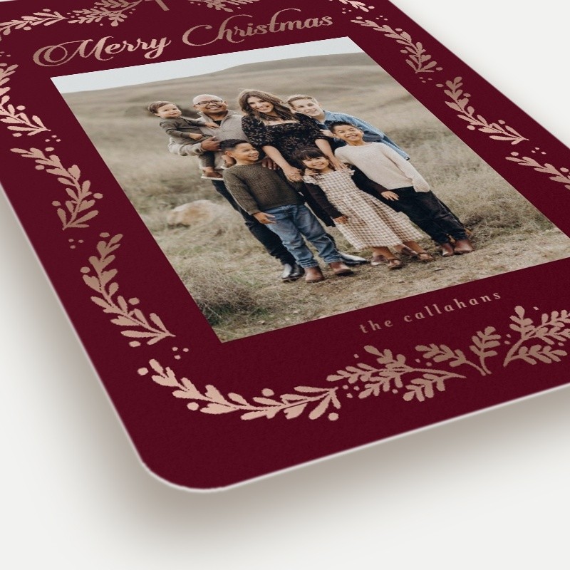 Faith Botanical Religious Christmas Card