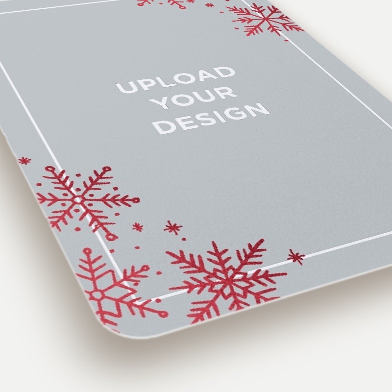 Upload Your Own Snowflake Holiday Card