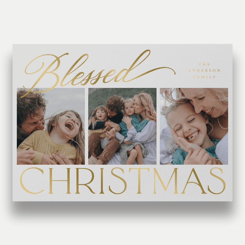 Script Serif Mix Holiday Card
