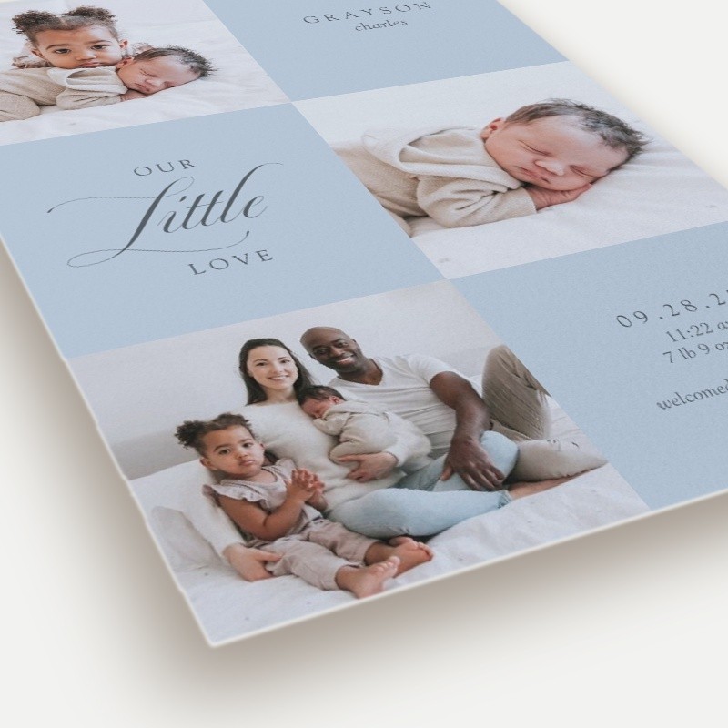 Little Love Grid Birth Announcement