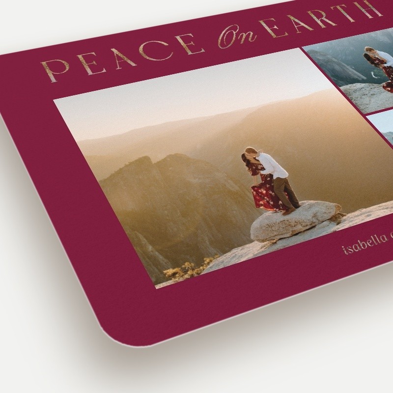 Luminous Peace Religious Christmas Card