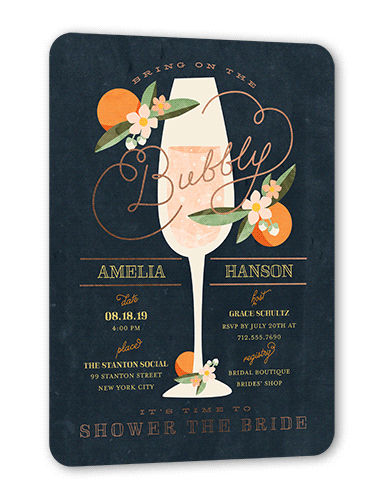 Sweet Nectarine 5x7 Foil Stamped