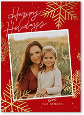 Rustic Foil Snowflakes