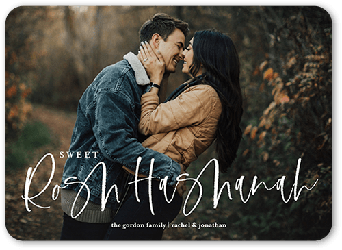 Loving Celebration 5x7 White  Rosh Hashanah Card