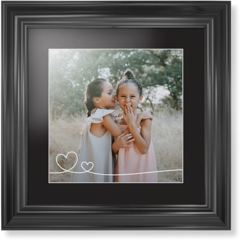 Double Heart Line Art