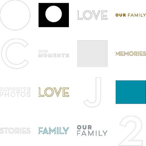 Modern Black 12x12 undefined  Premium Album