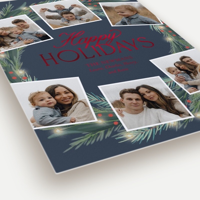 Encircled Wreath Holiday Card