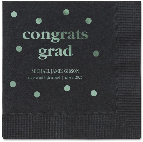Custom Napkins For Graduation Dessert Tables