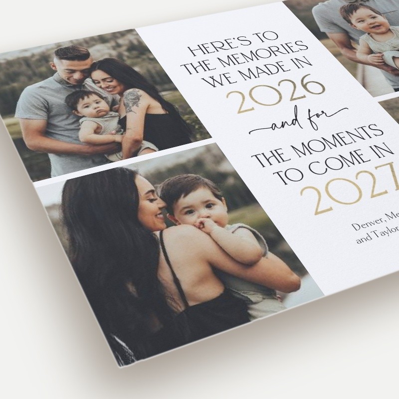 Memorable Memories New Year's Card