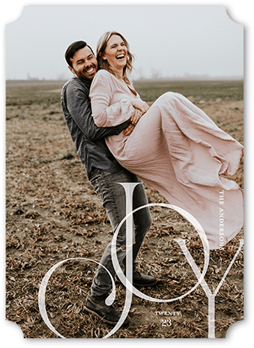 Gentle Joy 5x7 White  Holiday Card