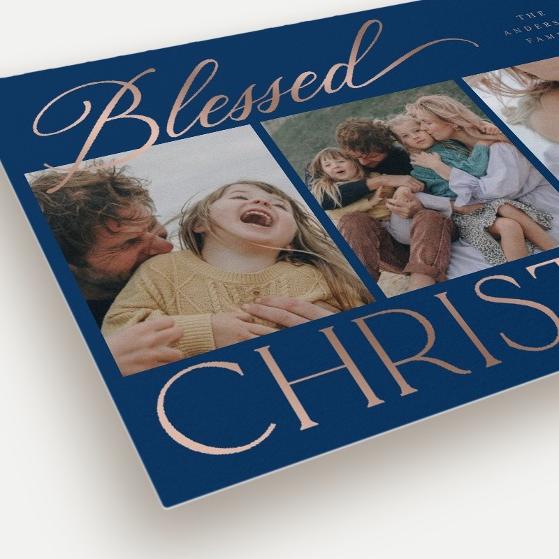 Script Serif Mix Holiday Card