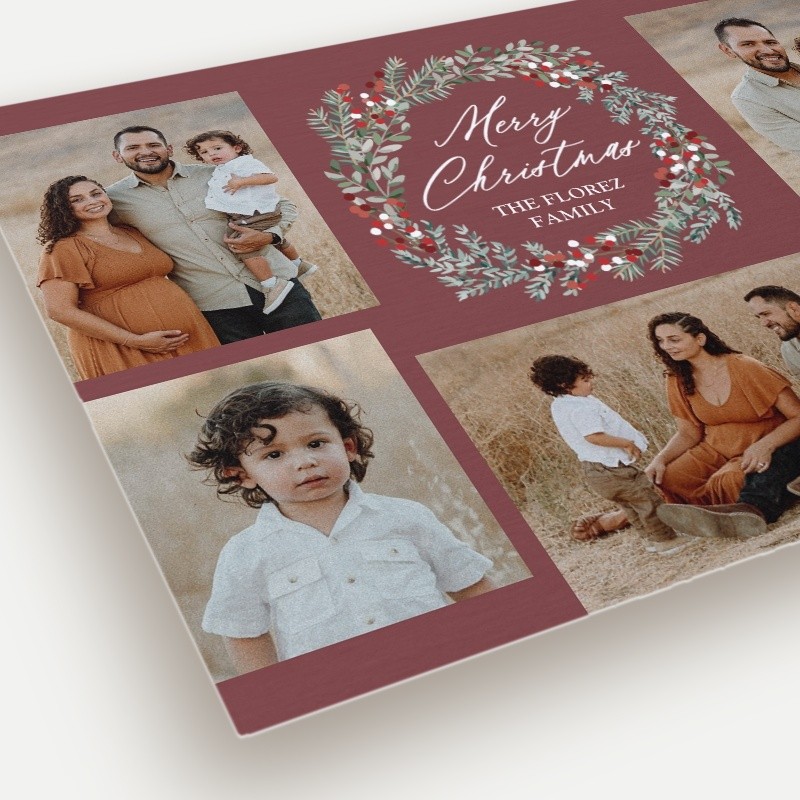 Berry Wreath Holiday Card