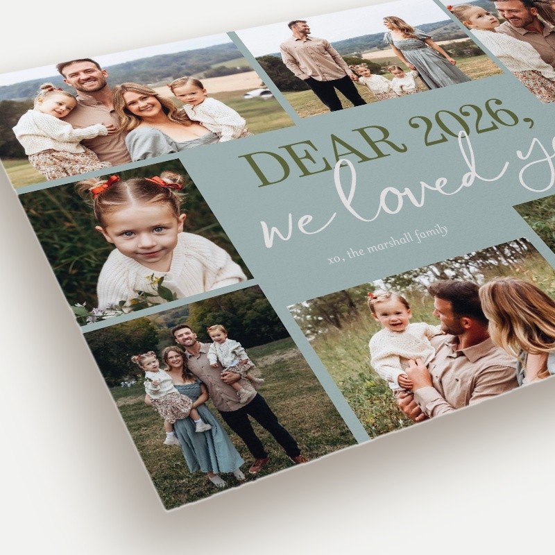 Year In Review New Year's Card