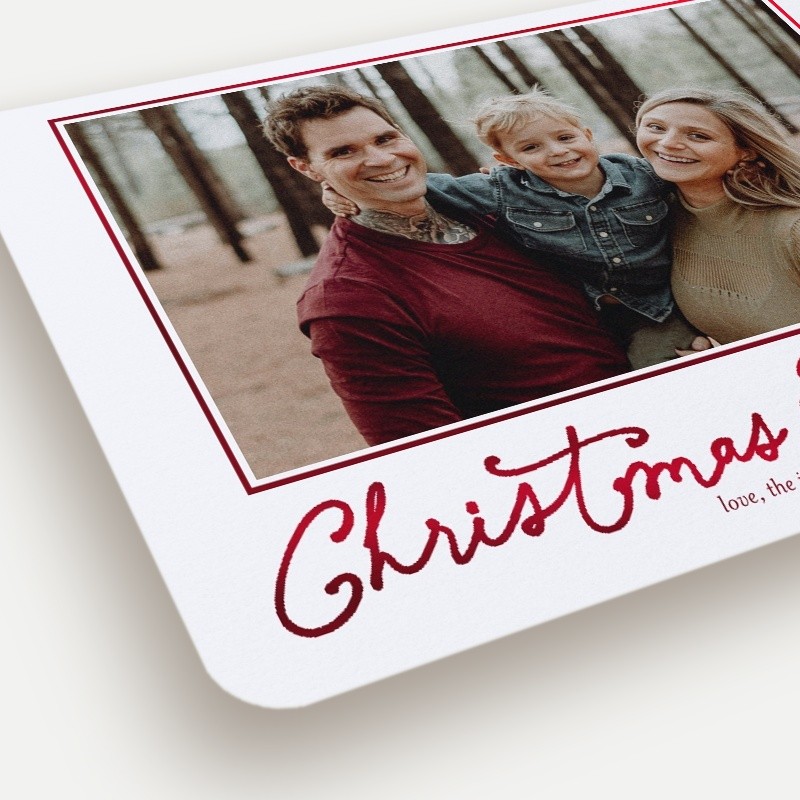Framed Six Holiday Card