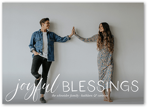 Season In Focus 5x7 White  Holiday Card