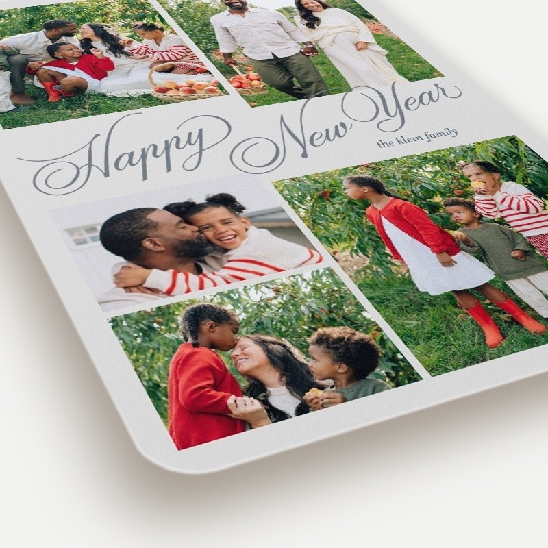 Script Collage Holiday Card