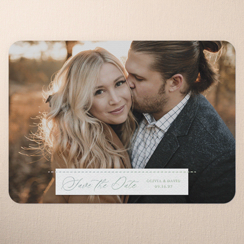 Wedding Bliss 5x7 White  Save The Date
