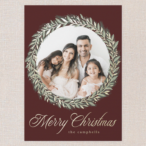 Christmas Cards With Wreath