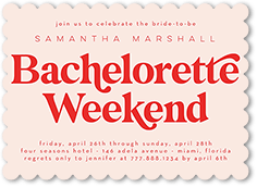 Bachelorette Weekend