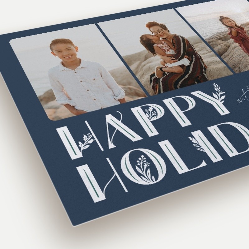 Deco Botanical Holiday Card