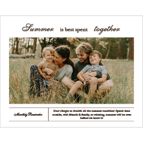 Classic Year in Review Calendar 8x11 undefined  Wall Calendar