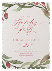 Berry Wreath Invite