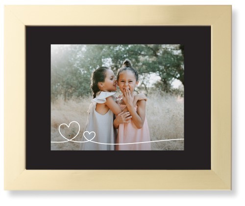 Double Heart Line Art