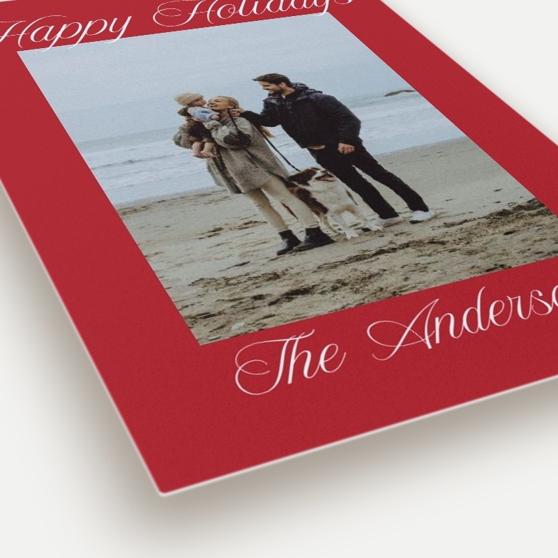 Elegant Signature Holiday Card