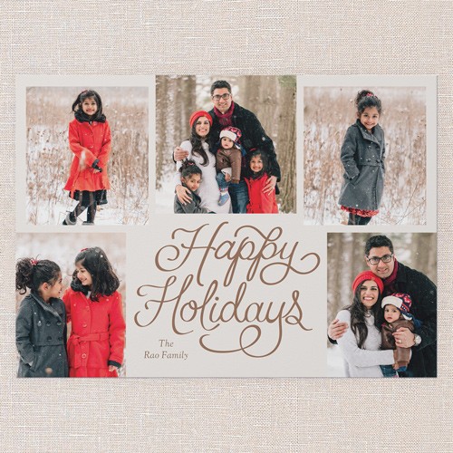 Brown Photo Holiday Card