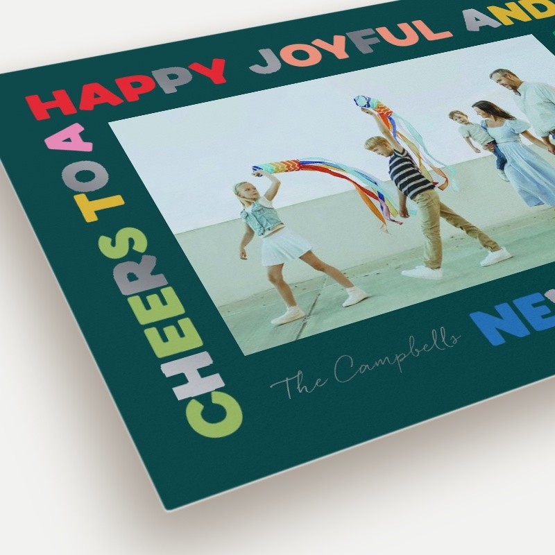 Rainbow Frame New Year's Card