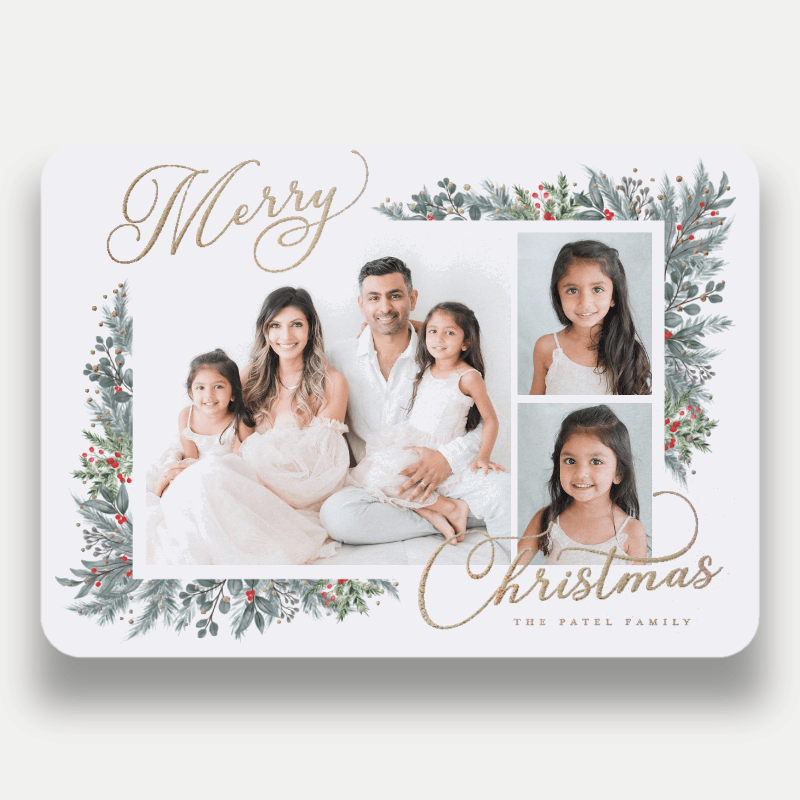 Wrapped Botanicals Holiday Card