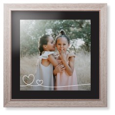 Double Heart Line Art