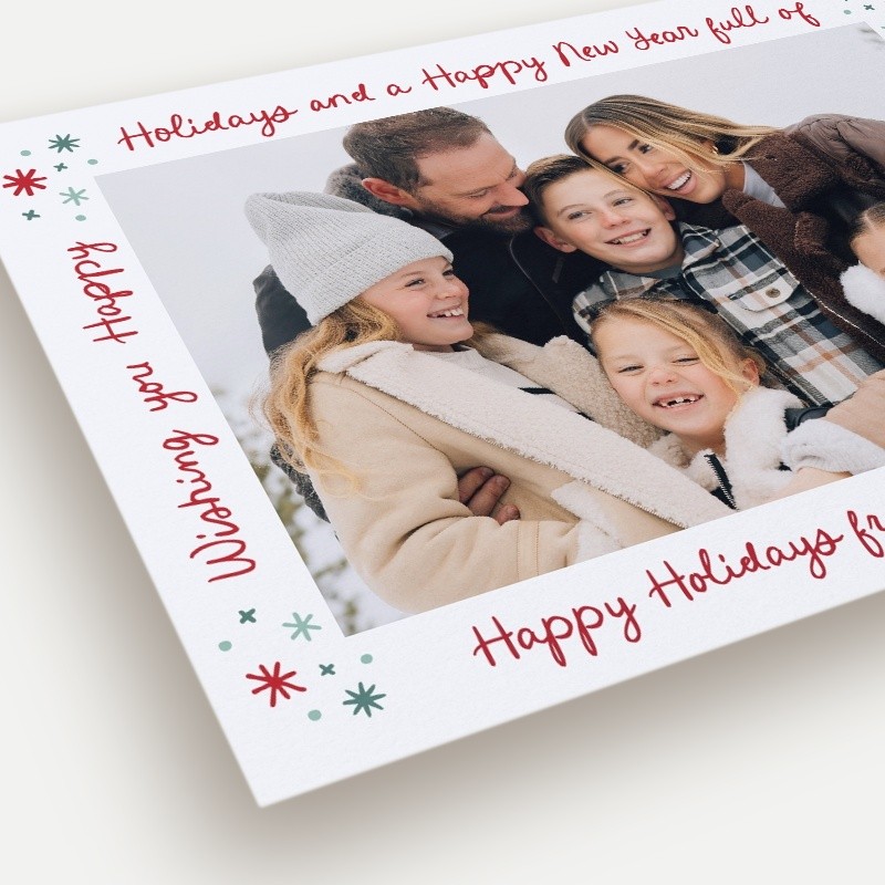 Wrapped Words Holiday Card