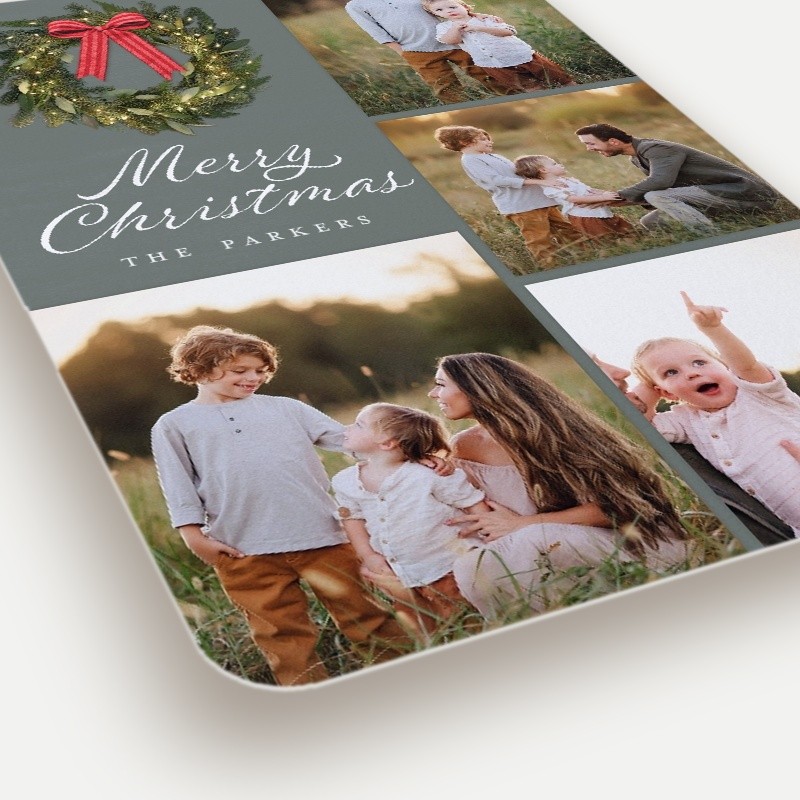 Rustic Wreath Holiday Card