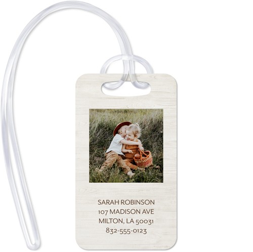 Rustic Gallery of Three 2x3 Multicolor  Luggage Tag