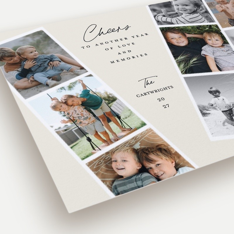 Cheers Collage New Year's Card