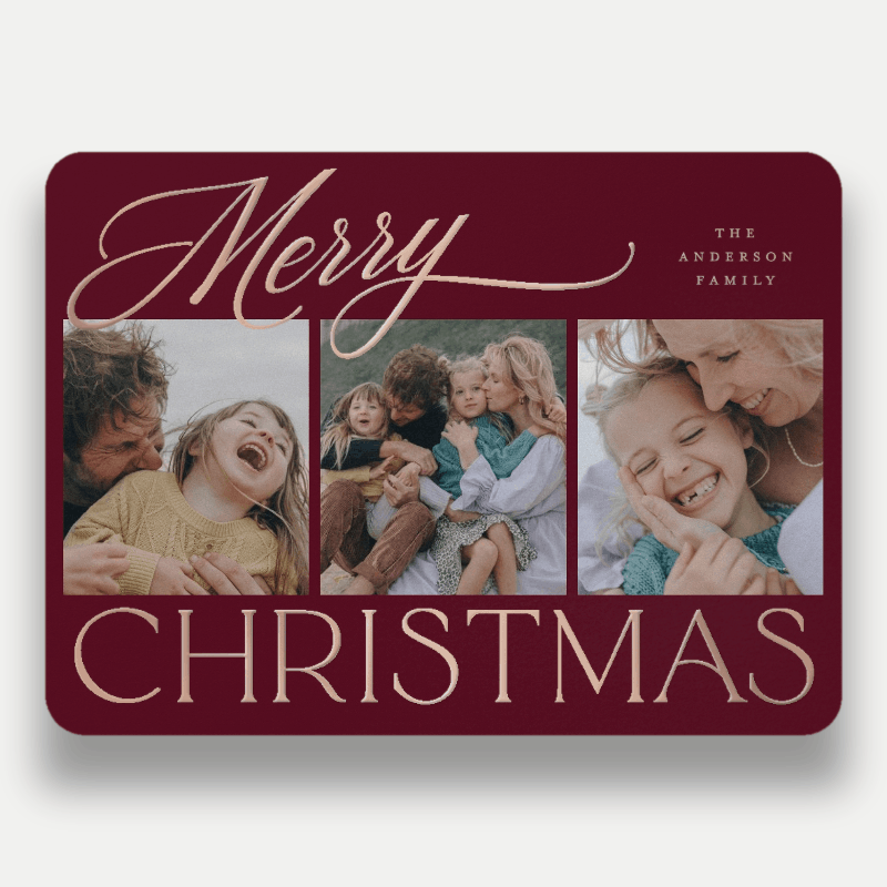 Script Serif Mix Holiday Card