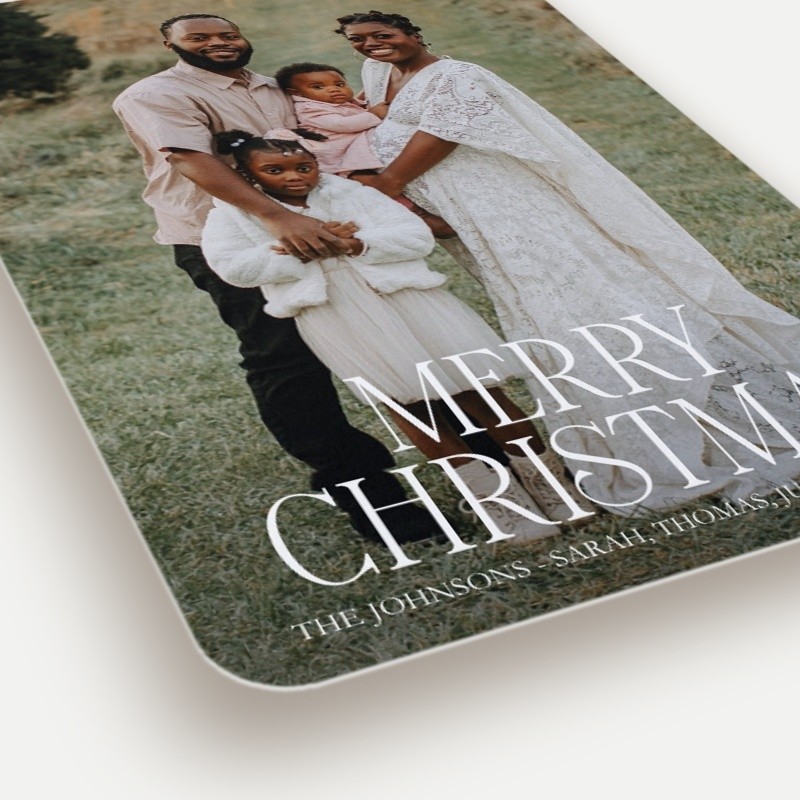 Modern Serif Holiday Card